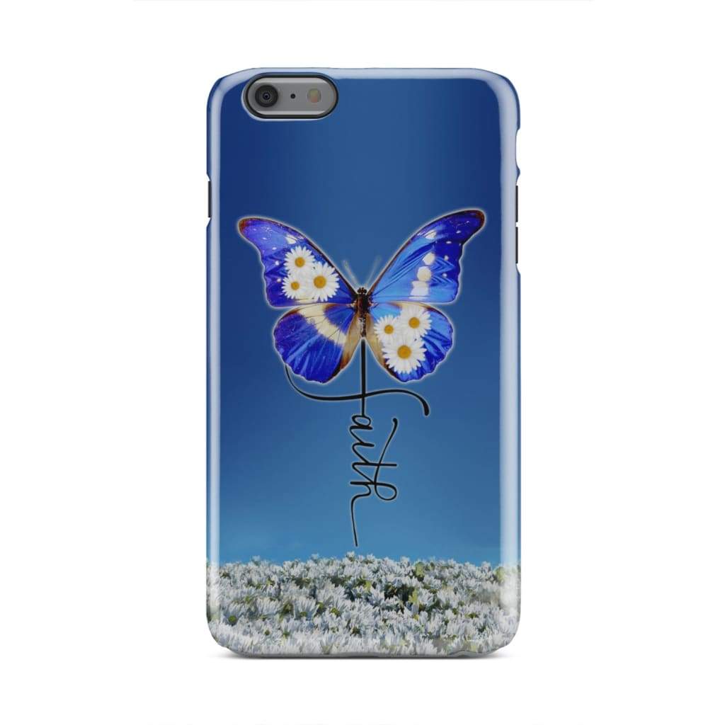 Faith Cross Butterfly Christian Phone Case - Bible Verse Phone Cases Samsung