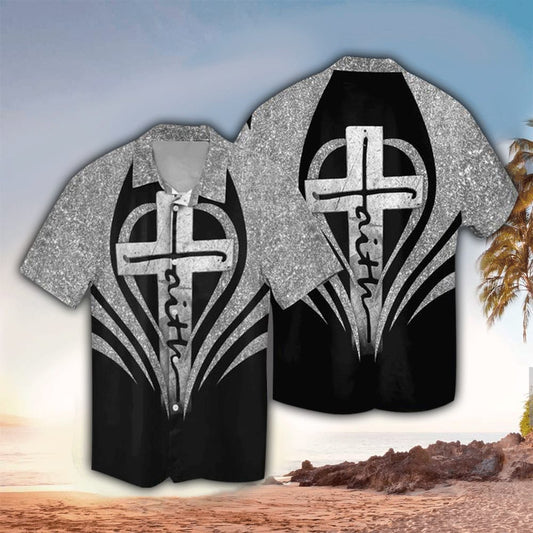 Faith Cross Jesus Christian Hawaiian Shirt - Christian Hawaiian Shirts For Men & Women