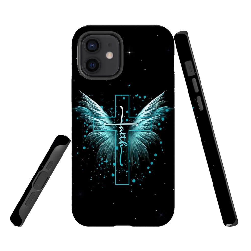 Faith Cross Wings Phone Case - Scripture Phone Cases - Iphone Cases Christian