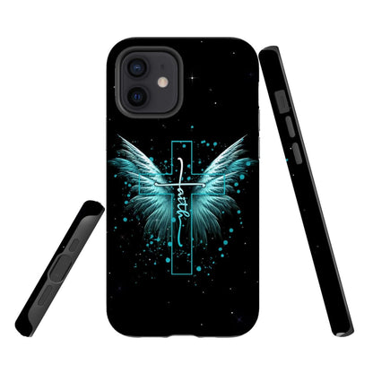 Faith Cross Wings Phone Case - Scripture Phone Cases - Iphone Cases Christian