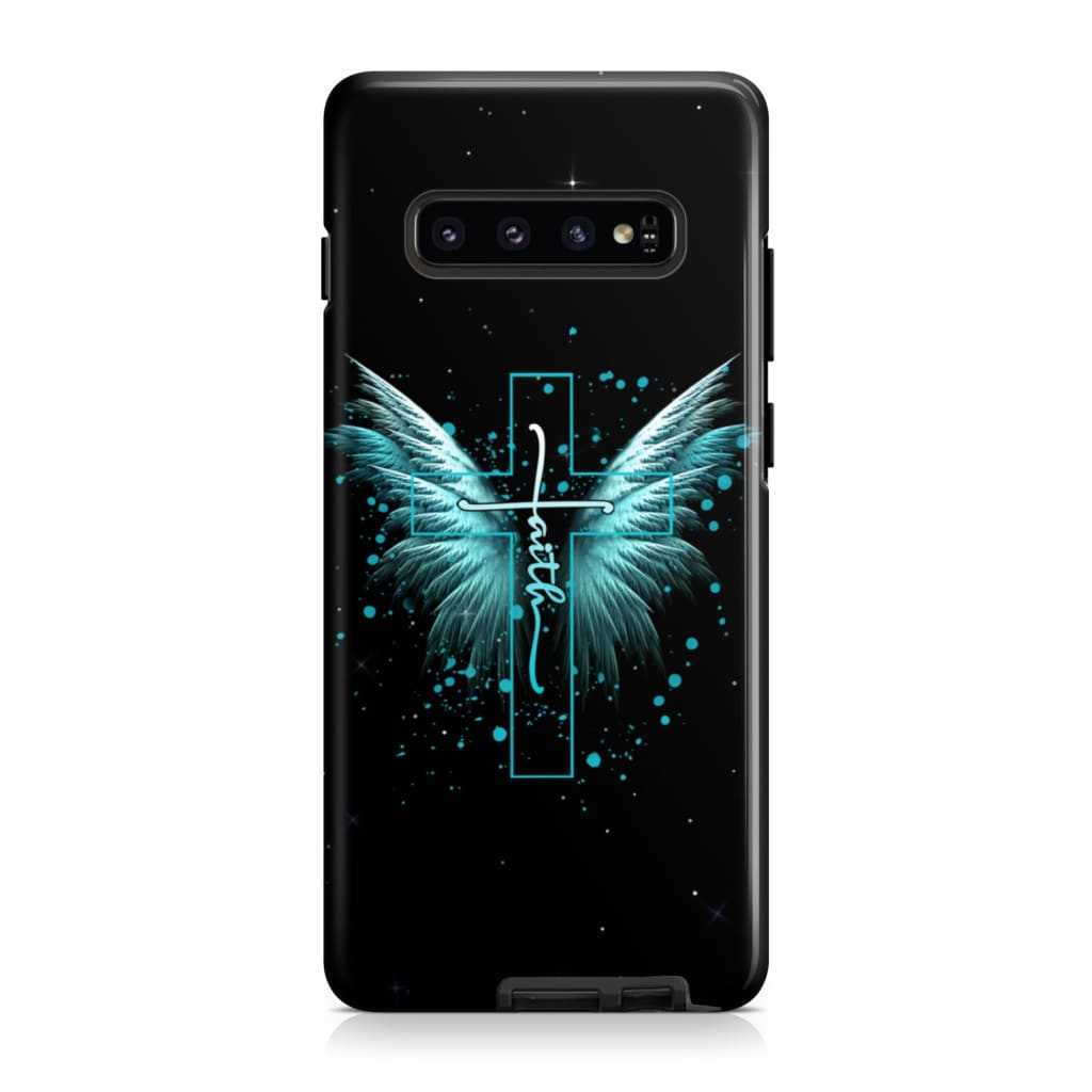 Faith Cross Wings Phone Case - Scripture Phone Cases - Iphone Cases Christian