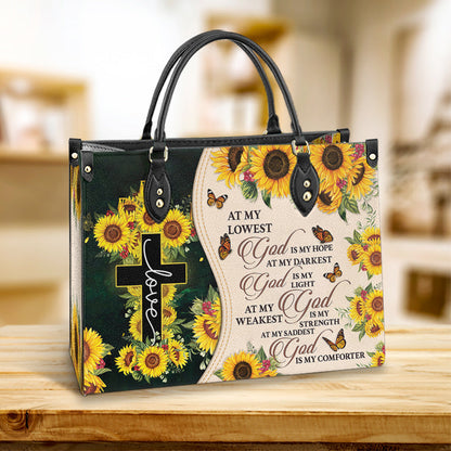 Faith God Is My Light 2 Leather Bag - Women's Pu Leather Bag - Best Mother's Day Gifts