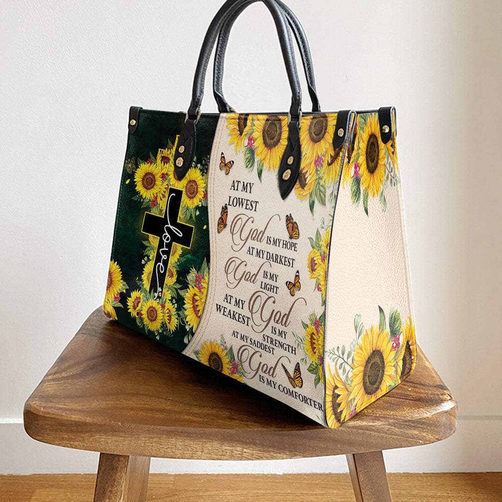 Faith God Is My Light 2 Leather Bag - Women's Pu Leather Bag - Best Mother's Day Gifts