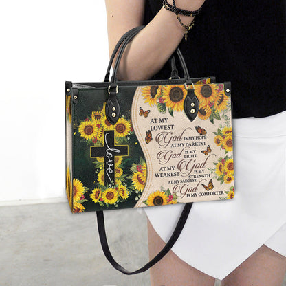 Faith God Is My Light 2 Leather Bag - Women's Pu Leather Bag - Best Mother's Day Gifts