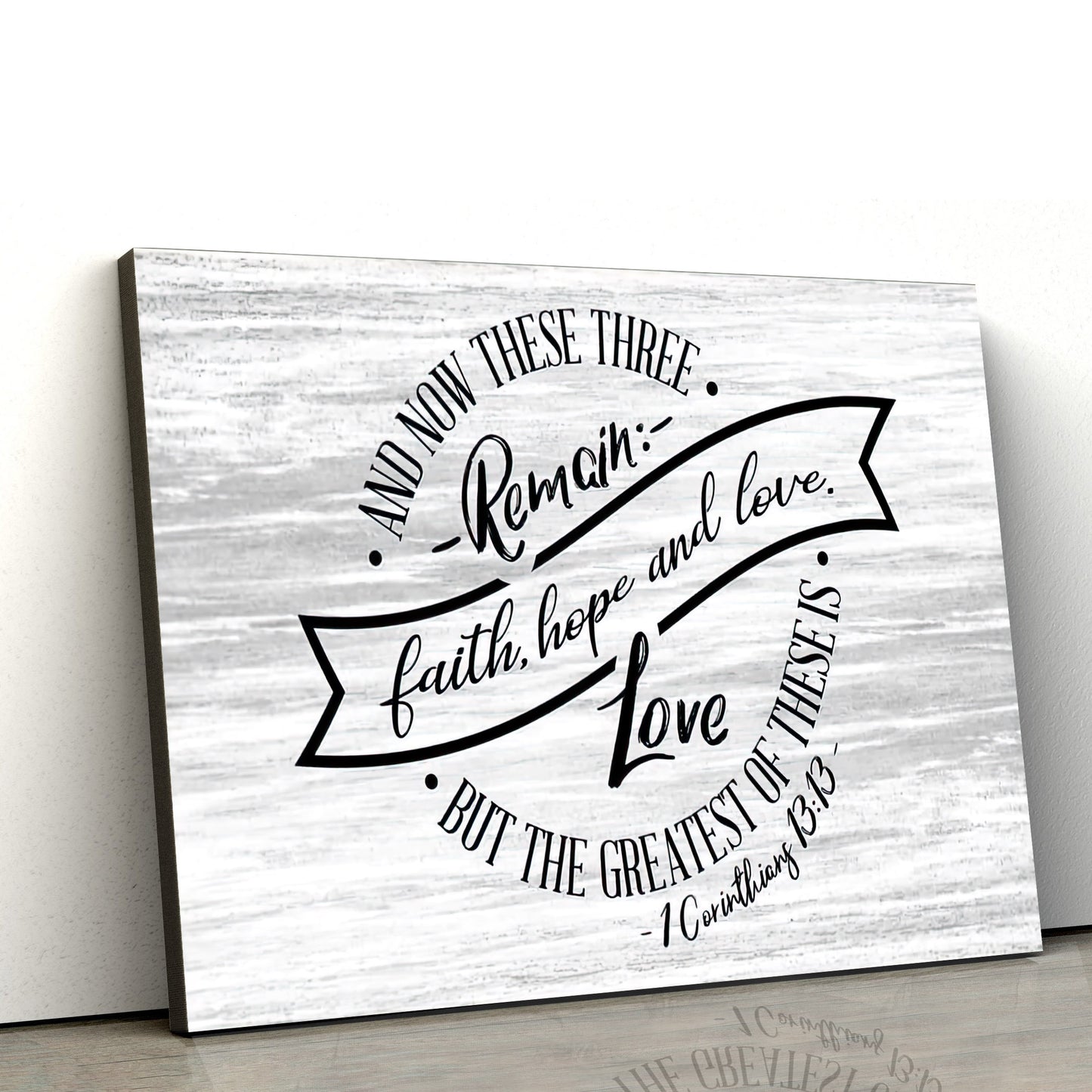Faith Hope And Love Poster Canvas - 1 Corinthians 13 13 Hanging Art #4