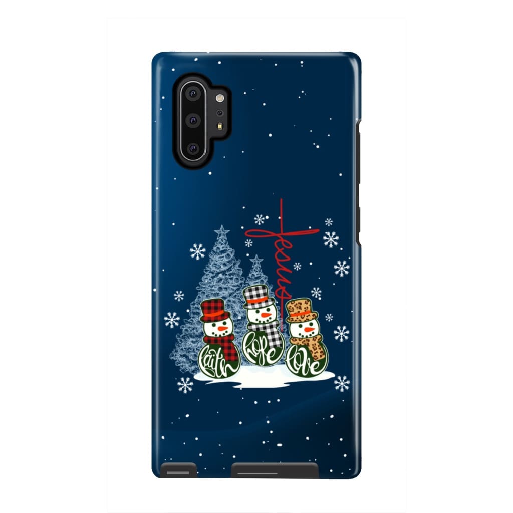Faith Hope Love - Jesus Cross - Christmas Phone Case - Bible Verse Phone Cases Samsung