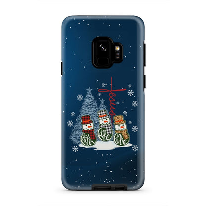 Faith Hope Love - Jesus Cross - Christmas Phone Case - Bible Verse Phone Cases Samsung