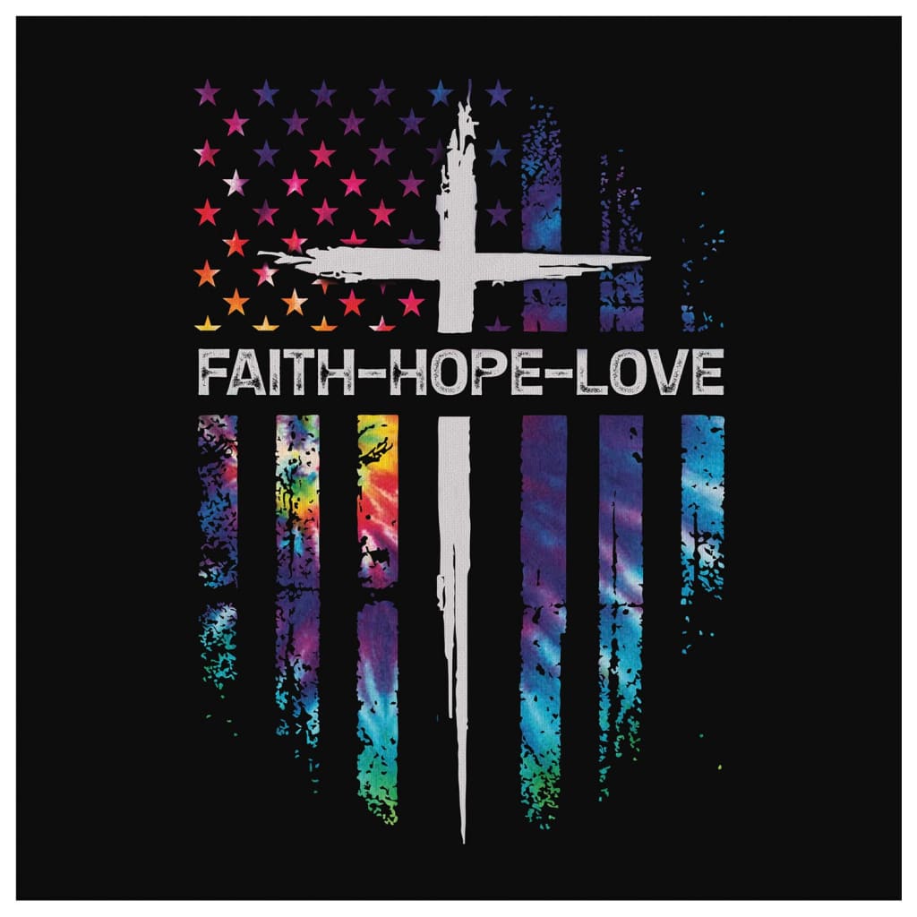 Faith Hope Love Canvas Wall Art - Christian Wall Art - Religious Wall Decor