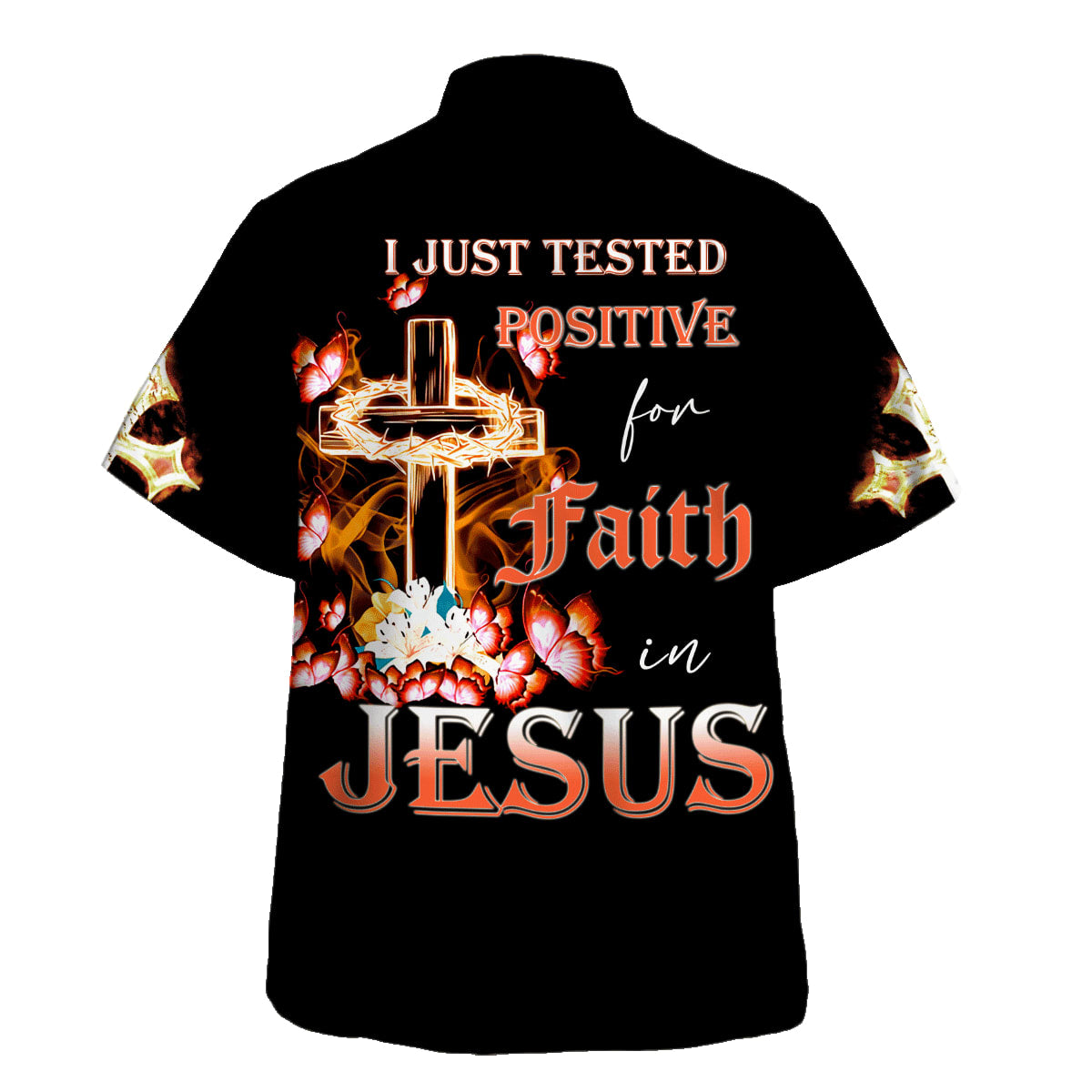 Faith Hope Love Cross Crown Of Thorns Hawaiian Shirt - Christian Hawaiian Shirt - Religious Hawaiian Shirts