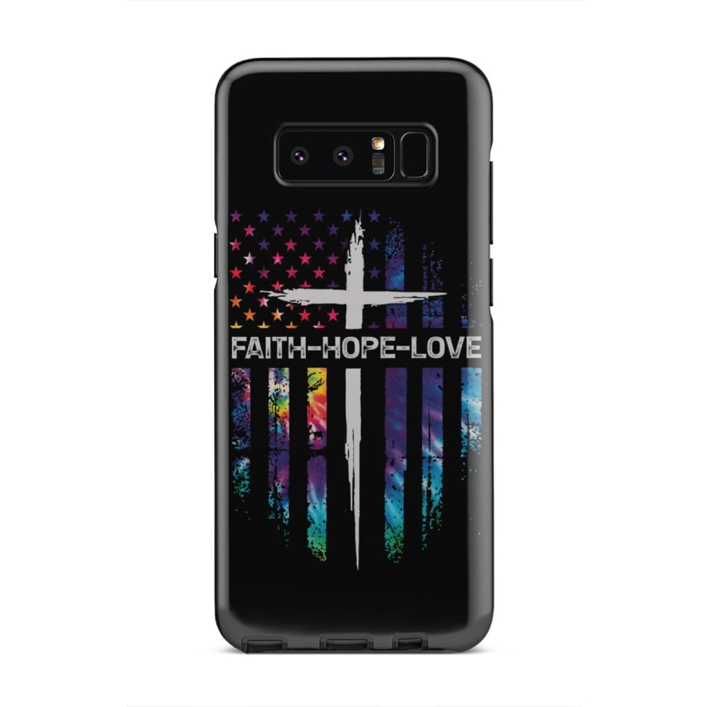 Faith Hope Love Cross Phone Case - Bible Verse Phone Cases Samsung