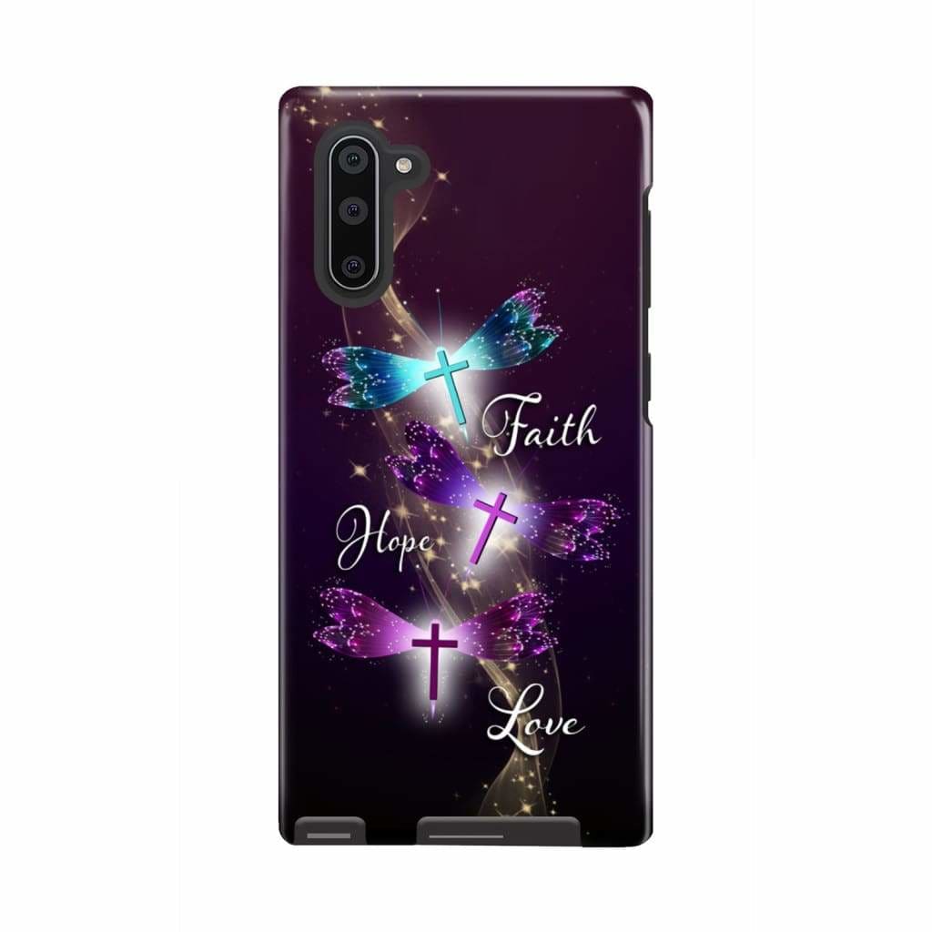 Faith Hope Love Dragonfly Christian Phone Case - Scripture Phone Cases - Iphone Cases Christian