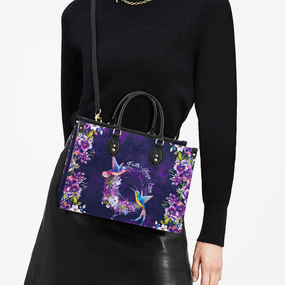 Faith Hope Love Hummingbird Leather Bag - Women's Pu Leather Bag - Best Mother's Day Gifts