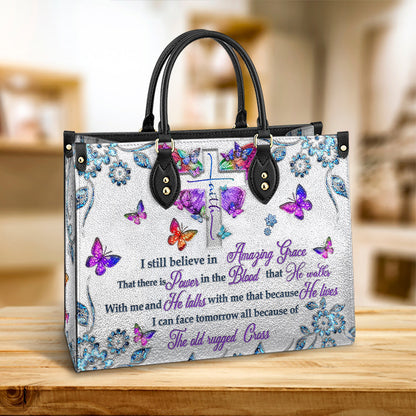 Faith I Still Believe 3 Leather Bag - Women's Pu Leather Bag - Gift For Grandmothers