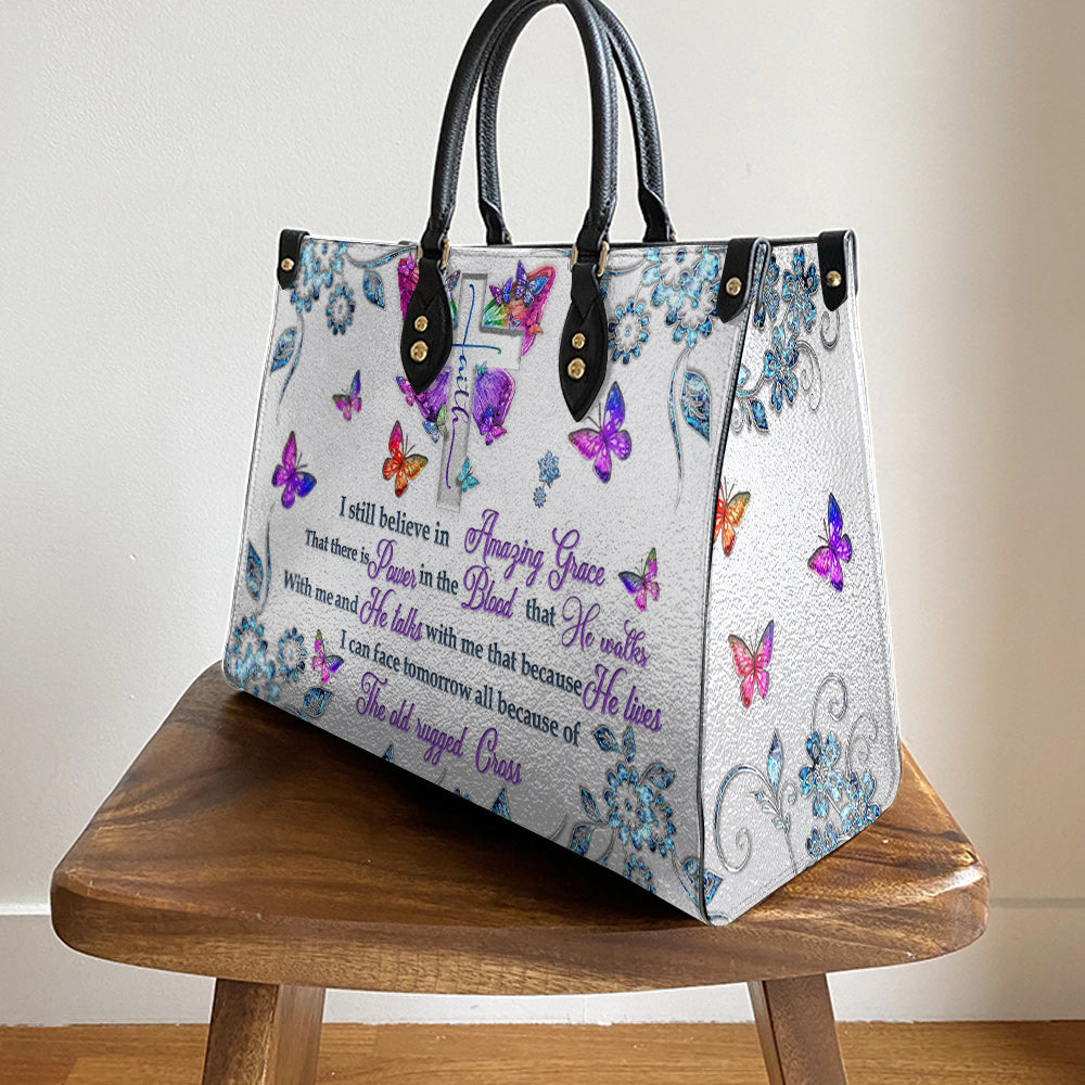 Faith I Still Believe 3 Leather Bag - Women's Pu Leather Bag - Gift For Grandmothers