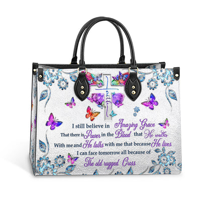 Faith I Still Believe 3 Leather Bag - Women's Pu Leather Bag - Gift For Grandmothers