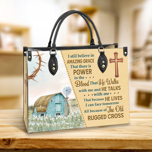 Faith I Still Believe Leather Bag - Women's Pu Leather Bag - Gift For Grandmothers