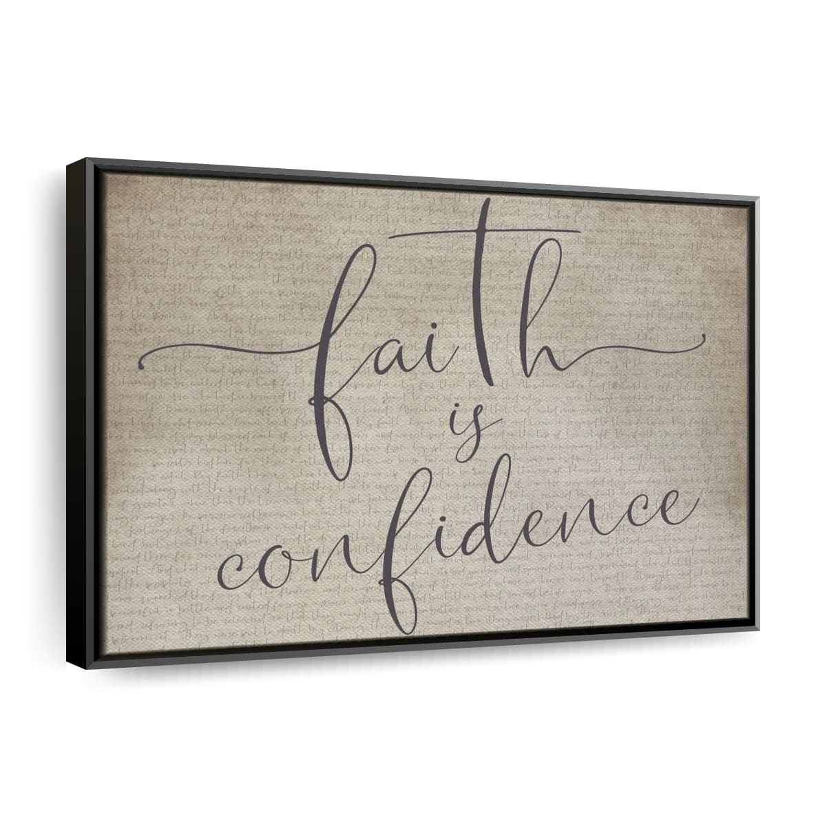 Faith Is Confidence Canvas Wall Art - Christian Canvas Wall Art - Religious Wall Art Canvas