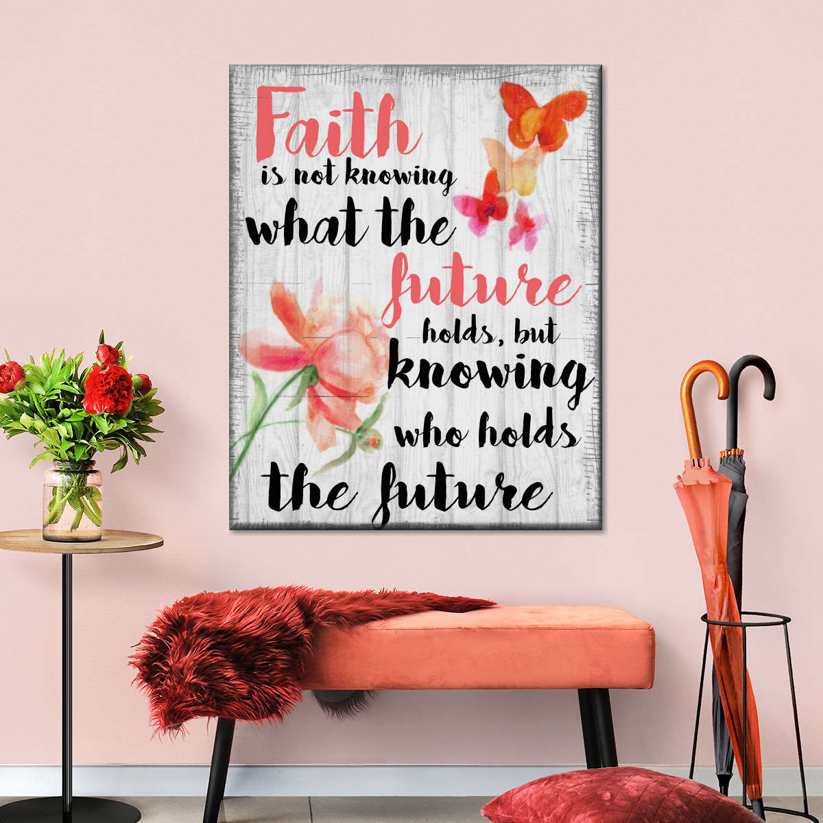 Faith Is Not Canvas Wall Art - Christian Wall Decor Art - Religious Wall Decor