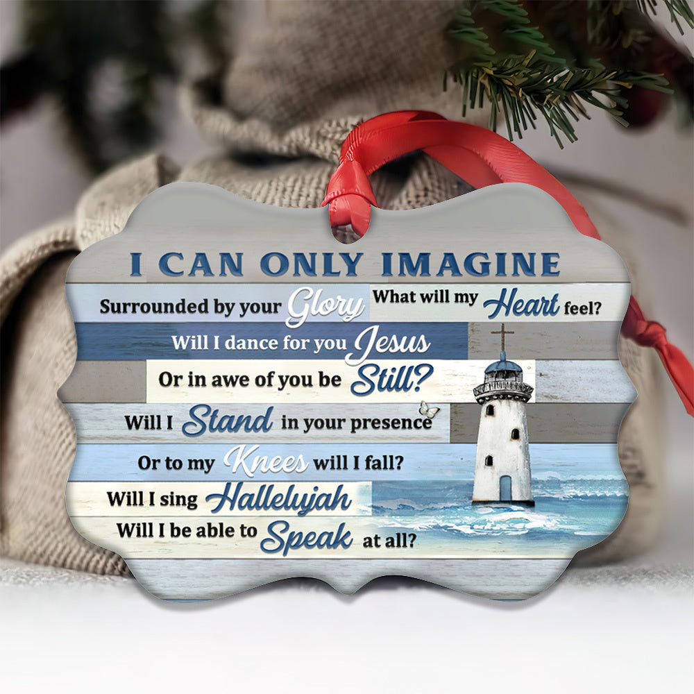 Faith Lighthouse I Can Only Imagine Metal Ornament - Christmas Ornament - Christmas Gift
