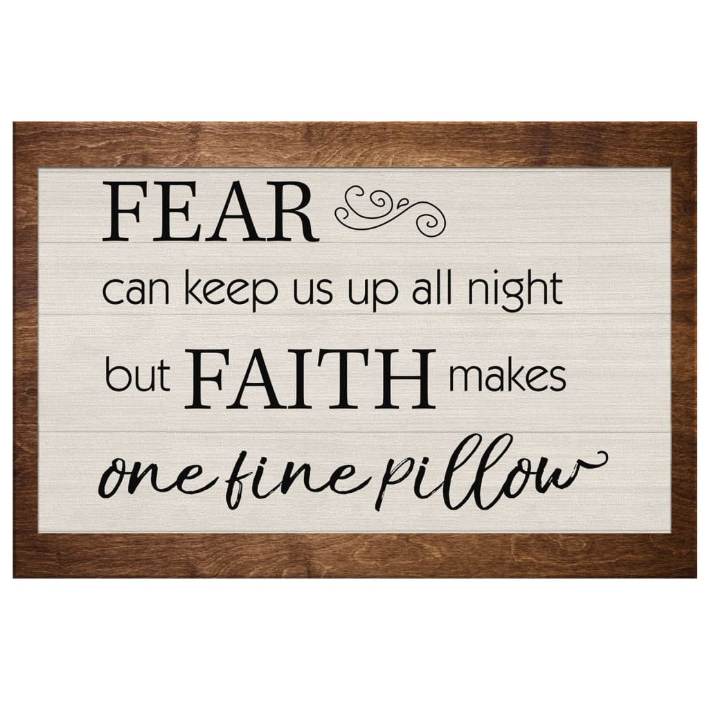 Faith Makes One Fine Pillow Canvas Print - Christian Wall Art - Religious Wall Decor