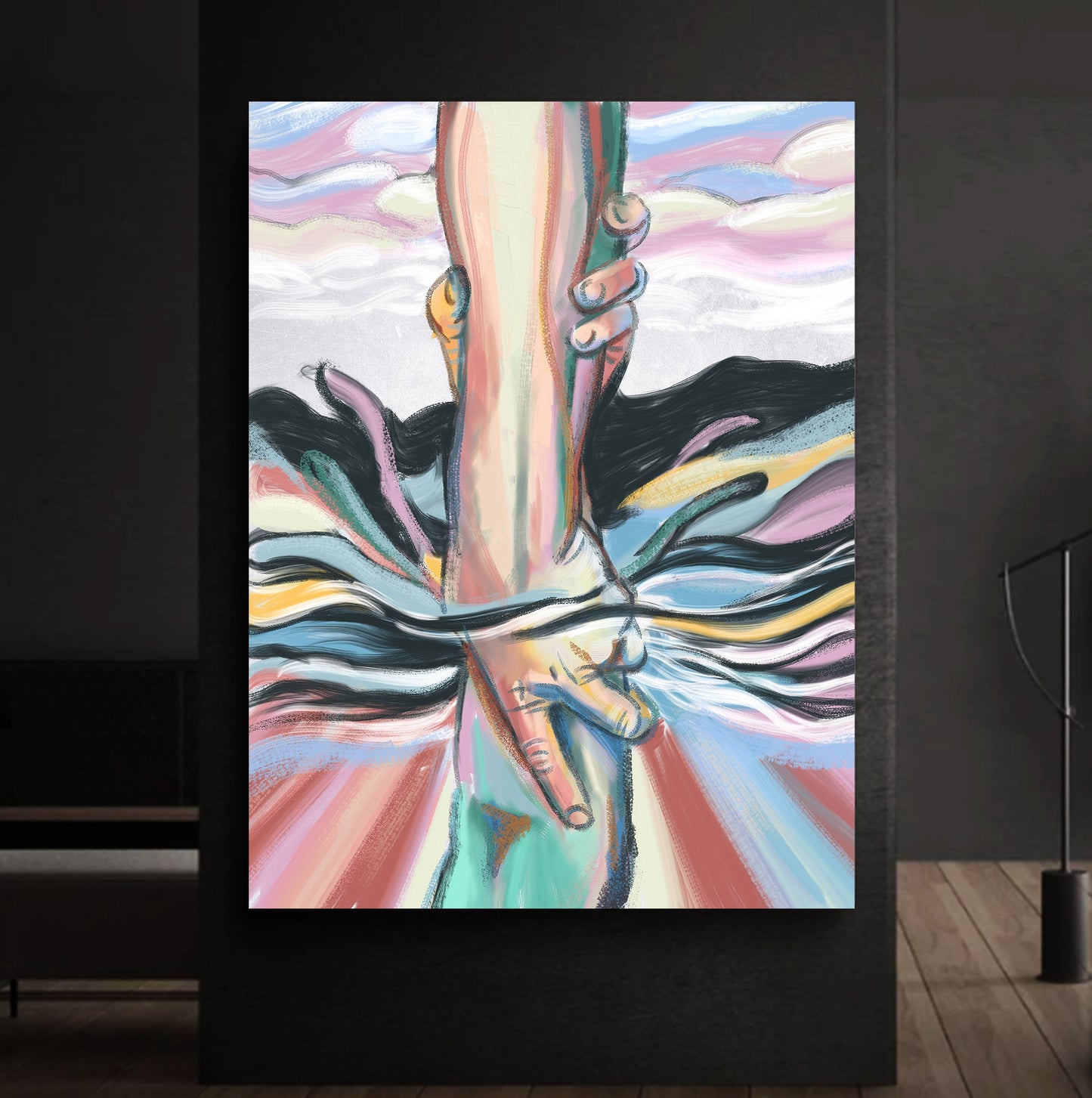 Faith Over Doubt Canvas - Religious Canvas Art - Christian Canvas Wall Art - Ciaocustom