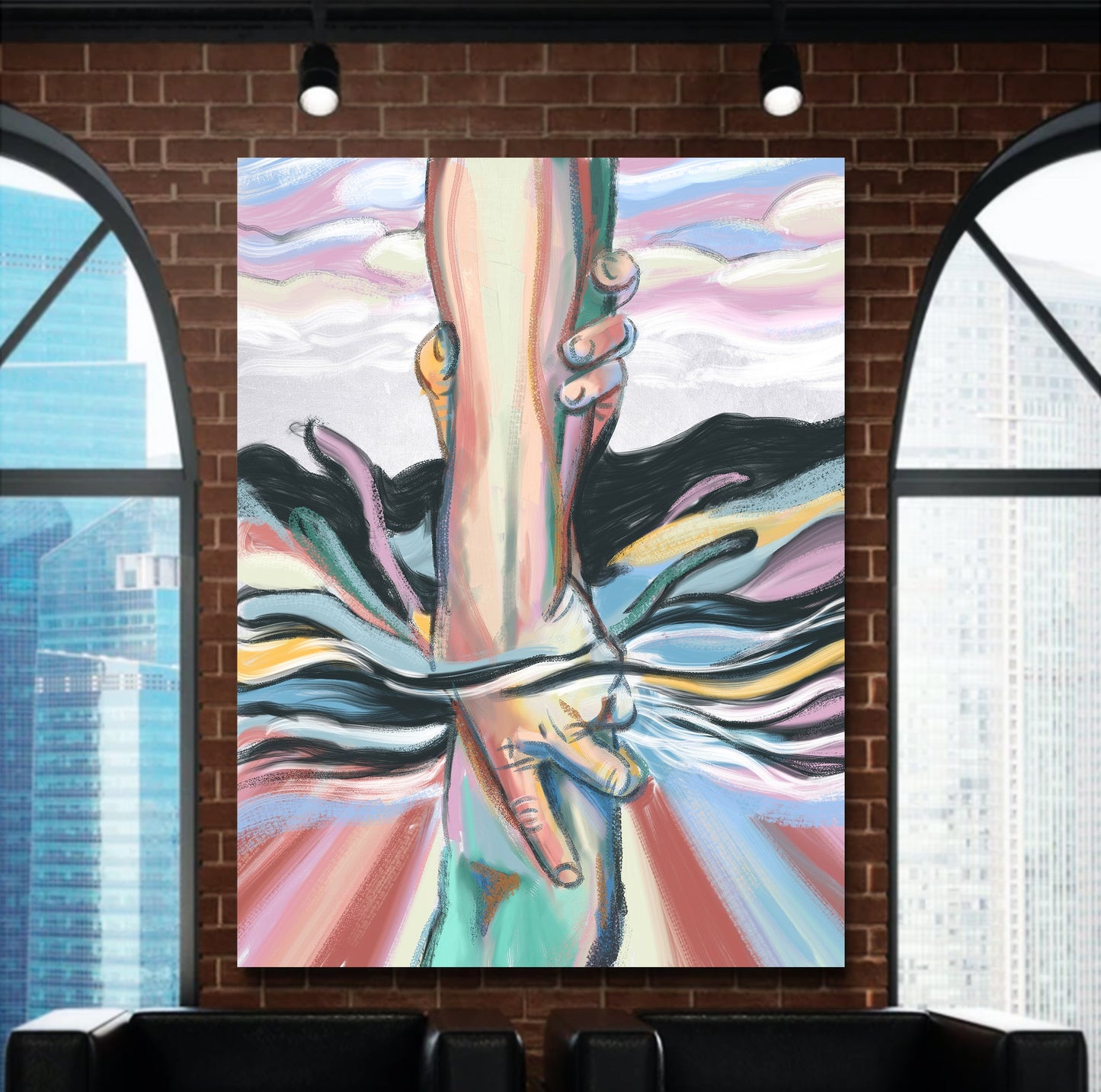 Faith Over Doubt Canvas - Religious Canvas Art - Christian Canvas Wall Art - Ciaocustom