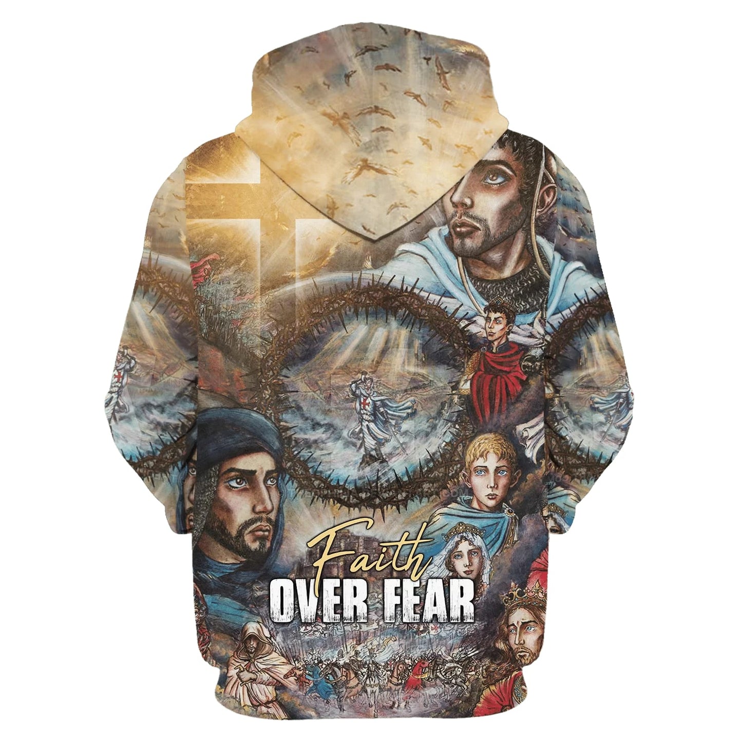 Faith Over Fear 1 Hoodie - Men & Women Christian Hoodie - 3D Printed Hoodie