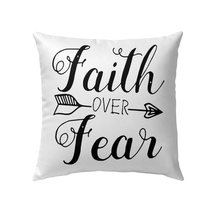 Faith Over Fear Christian Pillow, Faith Pillows
