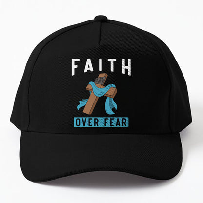 Faith Over Fear Christian Prayer Jesus Devotee Jesus Cap