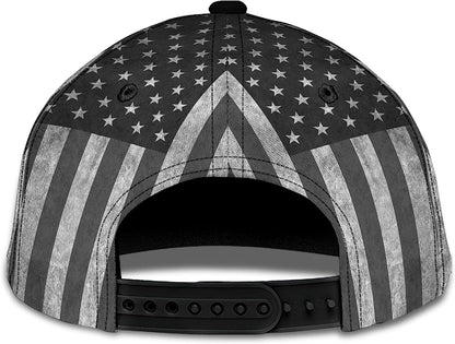 Faith Over Fear God With Cross And American Flag All Over Print Baseball Cap - Christian Hats For Men Women