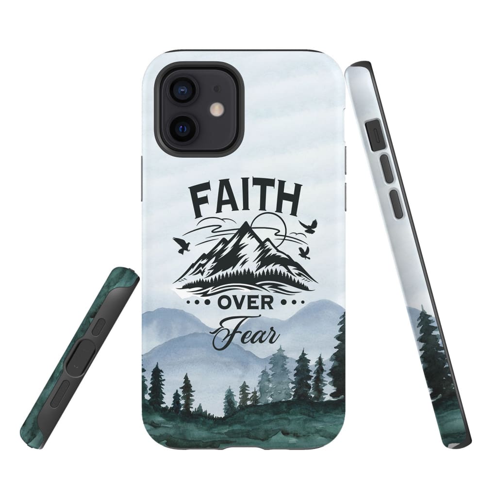 Faith Over Fear Mountain Phone Case - Bible Verse Phone Cases Samsung