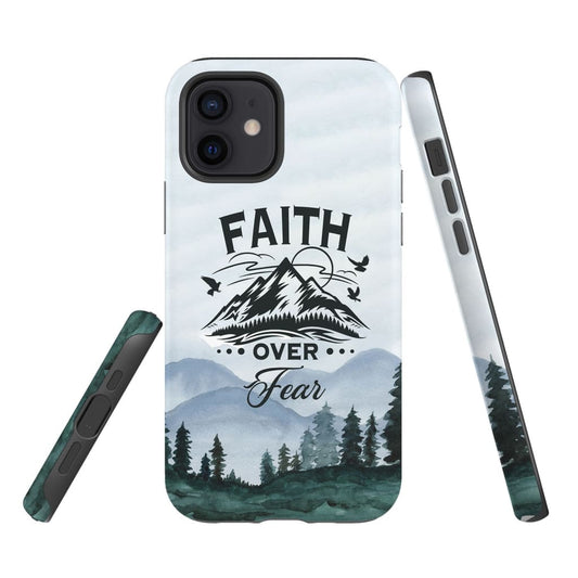 Faith Over Fear Mountain Phone Case - Bible Verse Phone Cases Samsung