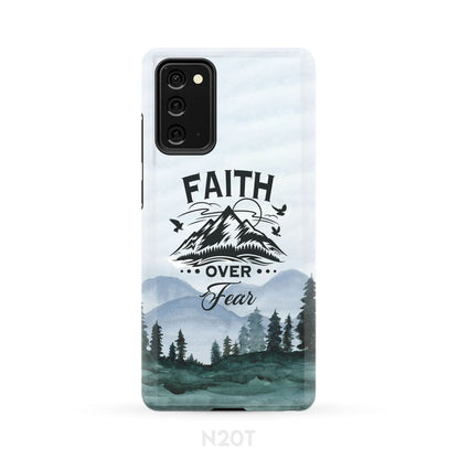 Faith Over Fear Mountain Phone Case - Bible Verse Phone Cases Samsung