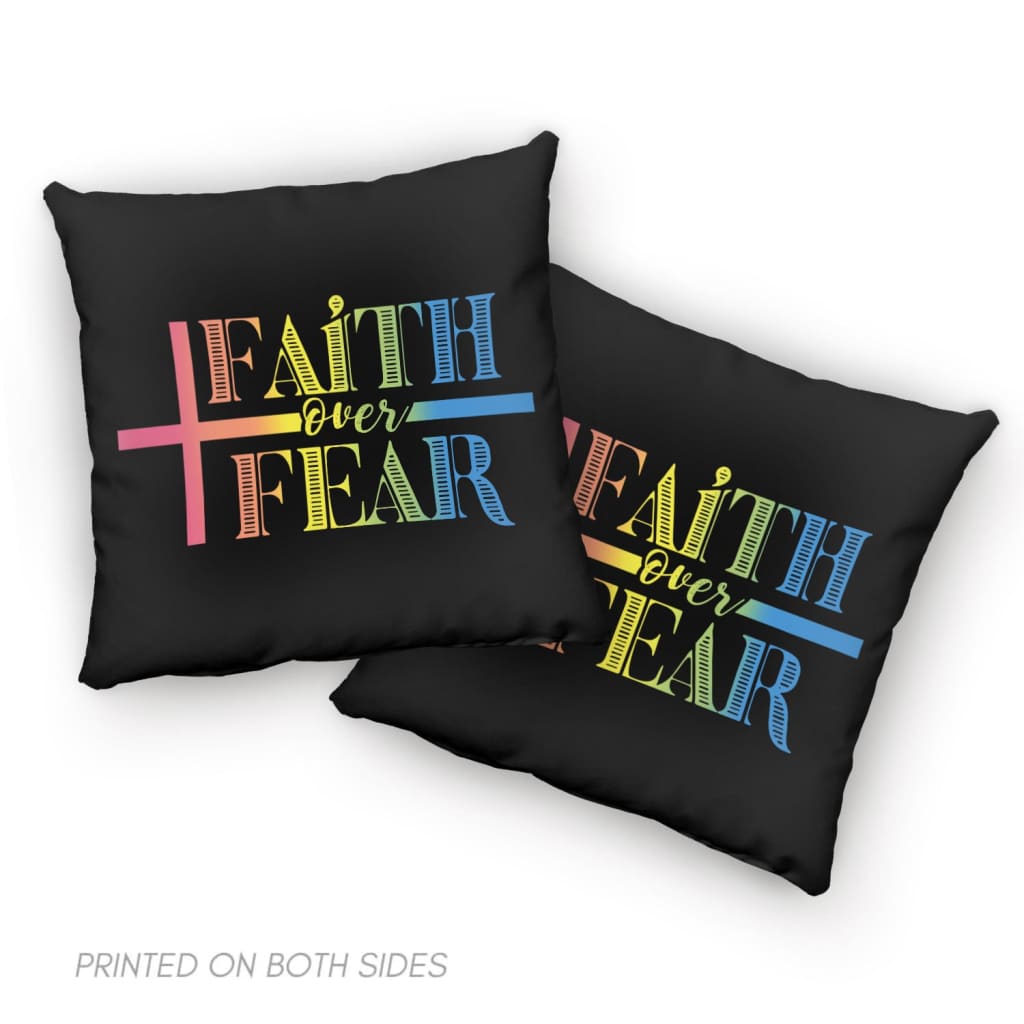 Faith Over Fear Pillow, Faith Pillow, Christian Pillows