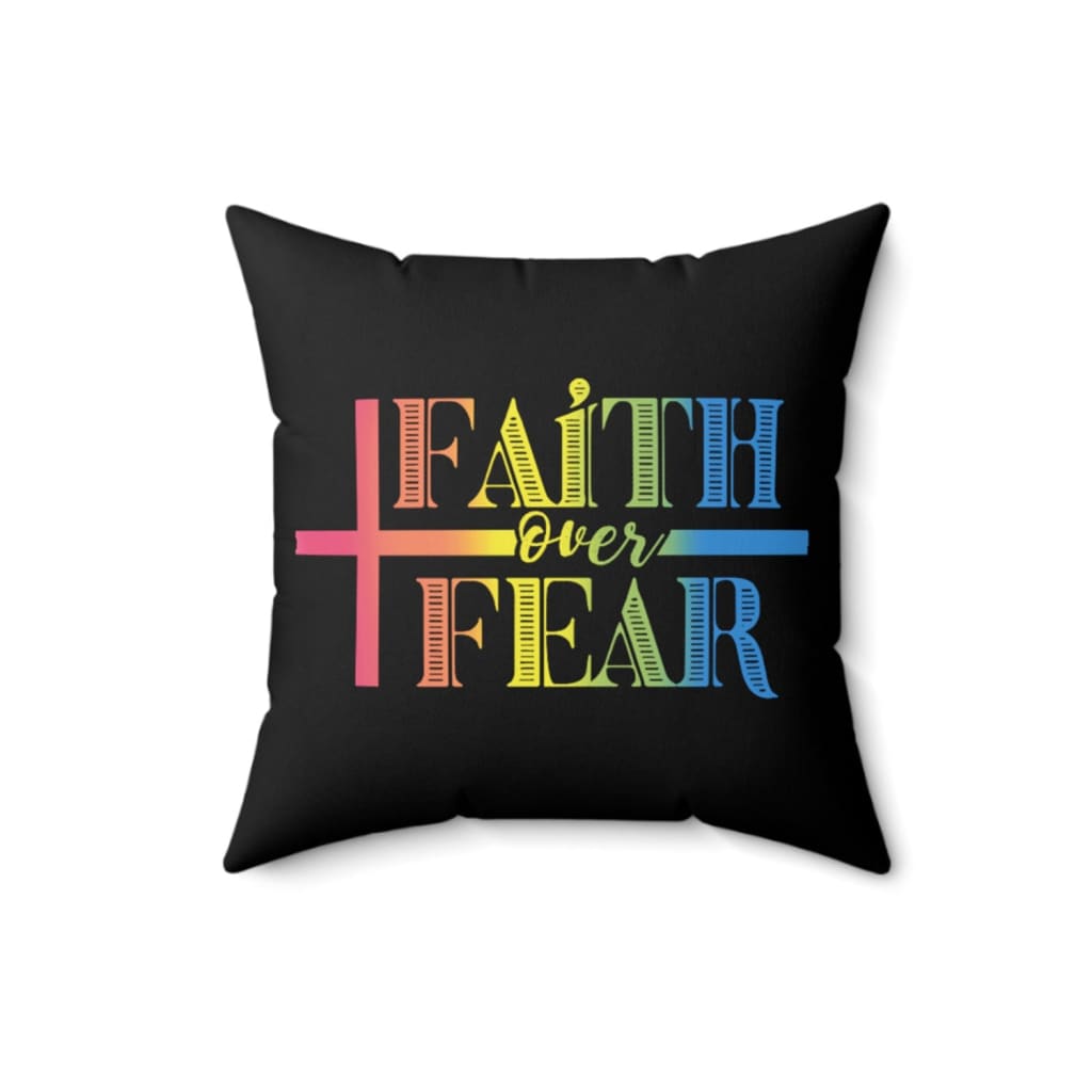 Faith Over Fear Pillow, Faith Pillow, Christian Pillows