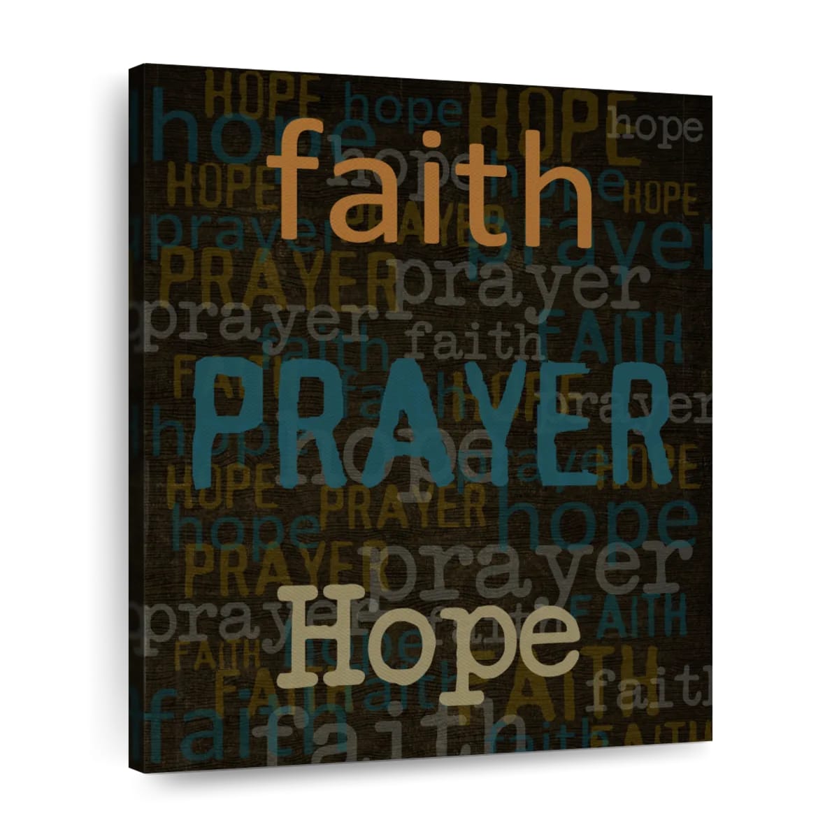 Faith Prayer Hope Canvas Wall Art - Christian Wall Decor Art - Religious Wall Decor