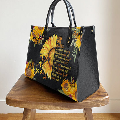 Faith Surrounded By Your Glory 2 Leather Bag - Women's Pu Leather Bag - Gift For Grandmothers