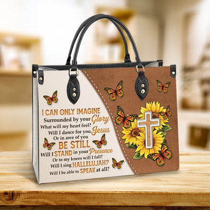 Faith Surrounded By Your Glory 3 Leather Bag - Women's Pu Leather Bag - Gift For Grandmothers