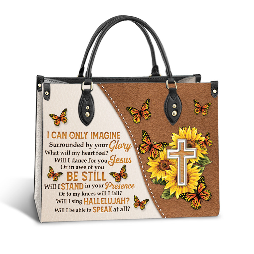 Faith Surrounded By Your Glory 3 Leather Bag - Women's Pu Leather Bag - Gift For Grandmothers