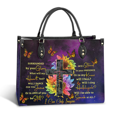 Faith Surrounded By Your Glory 4 Leather Bag - Women's Pu Leather Bag - Gift For Grandmothers