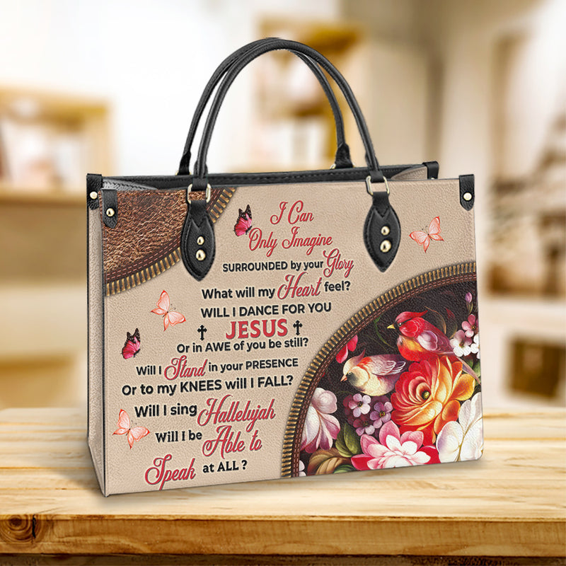 Faith Surrounded By Your Glory 5 Leather Bag - Women's Pu Leather Bag - Gift For Grandmothers