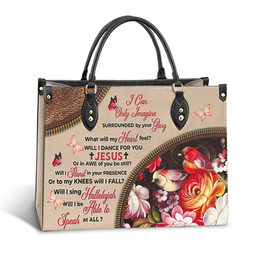 Faith Surrounded By Your Glory 5 Leather Bag - Women's Pu Leather Bag - Gift For Grandmothers