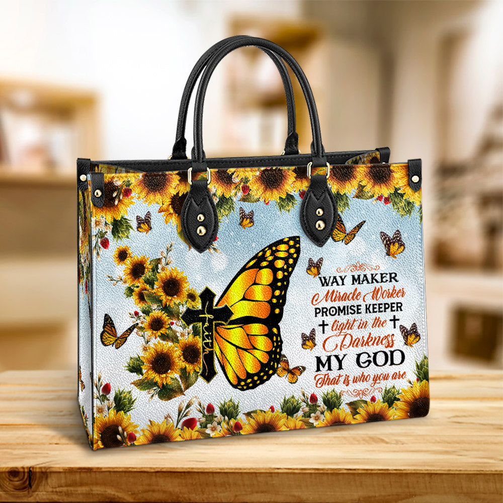 Faith Way Maker 1 Leather Bag - Women's Pu Leather Bag - Gift For Grandmothers