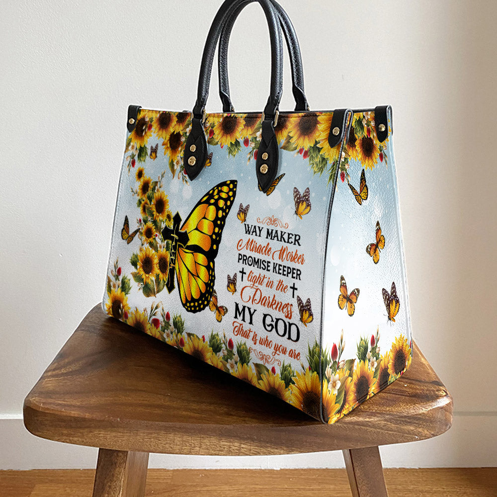 Faith Way Maker 1 Leather Bag - Women's Pu Leather Bag - Gift For Grandmothers