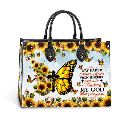 Faith Way Maker 1 Leather Bag - Women's Pu Leather Bag - Gift For Grandmothers