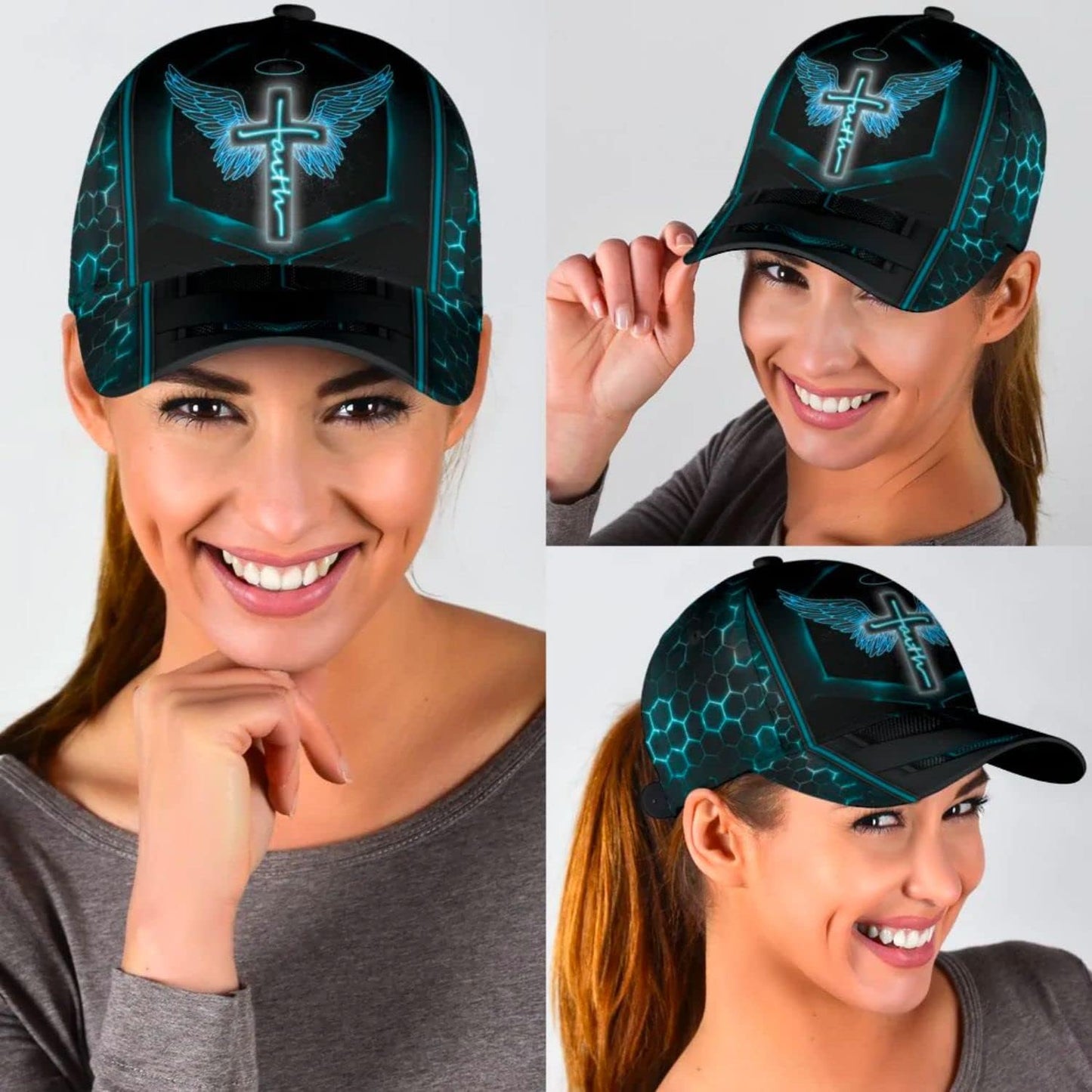 Faith Wing Baseball Cap - Christian Hats for Men and Women