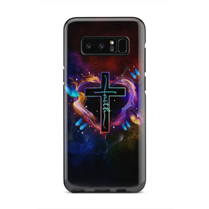 Faith cross Christian phone case - Bible Verse Phone Cases Samsung