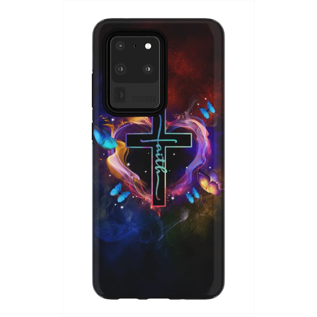 Faith cross Christian phone case - Bible Verse Phone Cases Samsung