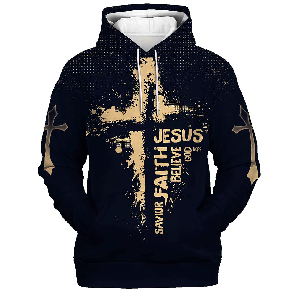 Faith in Jesus Christ Hoodies - Jesus Hoodie - Men & Women Christian Hoodie - 3D Printed Hoodie