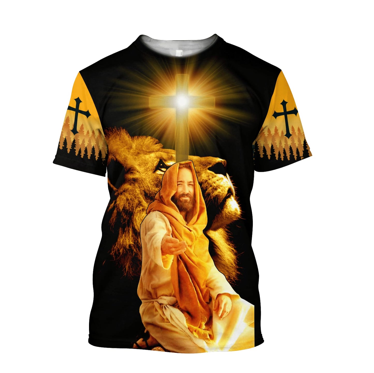 Fall For Jesus He Never Leaves Jesus Unisex Shirts - Christian 3d Shirts For Men Women